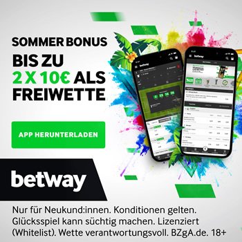 Freiwetten bei Betway.de anholen